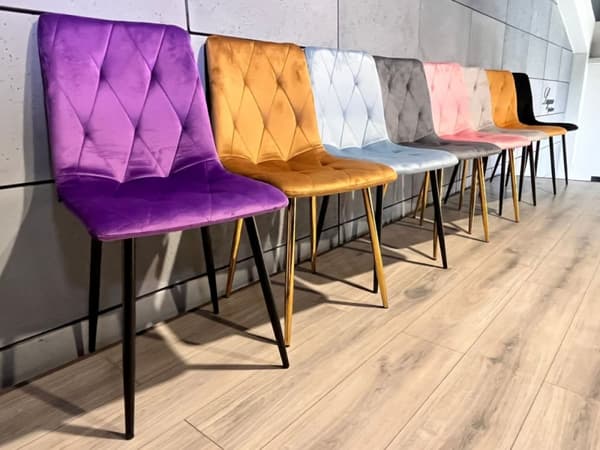 BORGO VELVET LILA stoppad stol