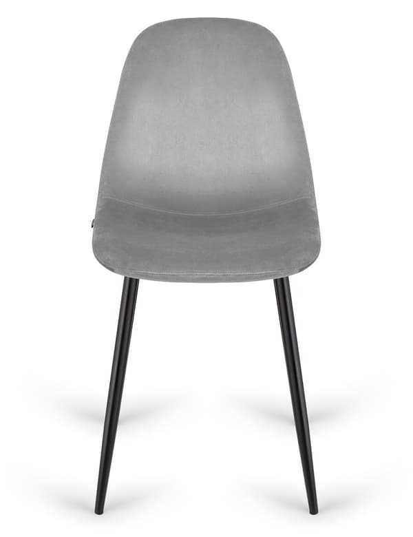 GIULIA VELVET GREY stoppad stol