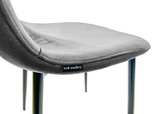 GIULIA VELVET GREY stoppad stol