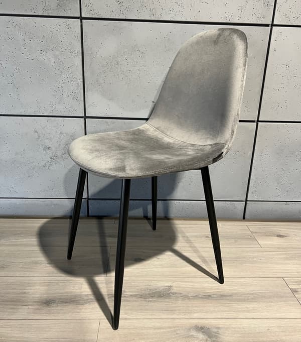 GIULIA VELVET GREY stoppad stol