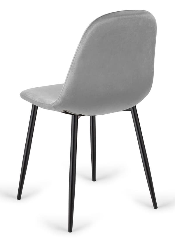 GIULIA VELVET GREY stoppad stol