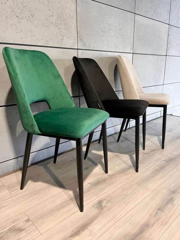 GOTI GREEN VELVET polstret stol