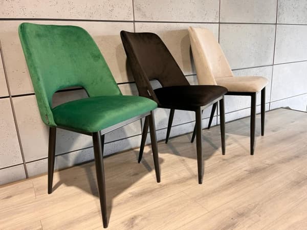GOTI GREEN VELVET polstret stol