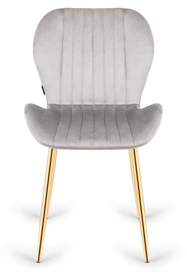 MONTI VELVET GREY GOLD pehmustettu tuoli