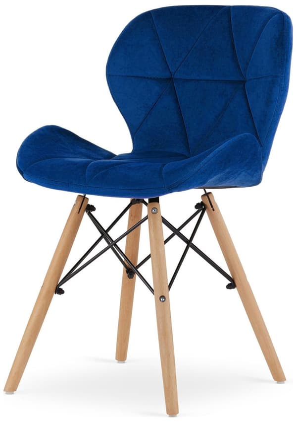 VASTO BLUE VELVET pehmustettu tuoli