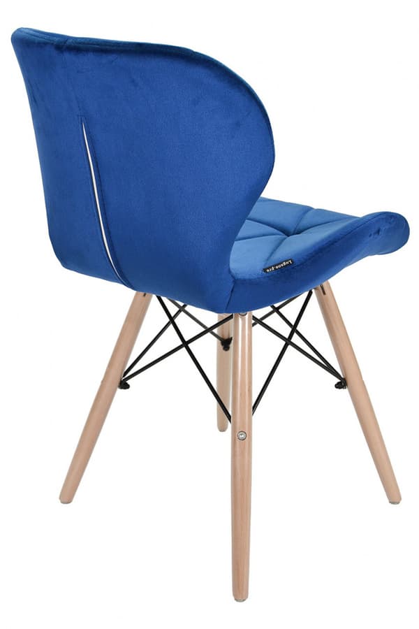 VASTO BLUE VELVET pehmustettu tuoli