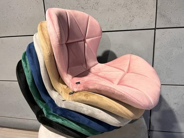VASTO PINK SAMT Klädd stol
