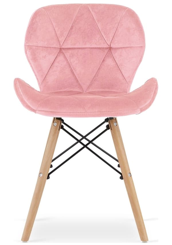 VASTO PINK SAMT Klädd stol