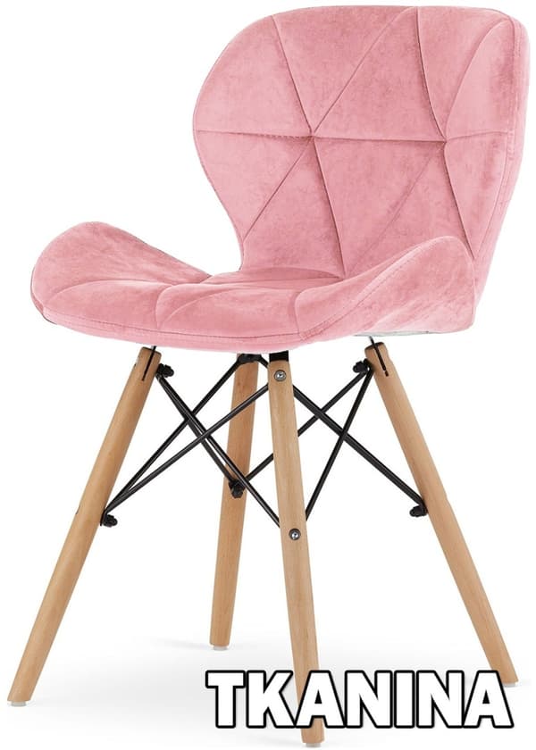 VASTO PINK SAMT Klädd stol