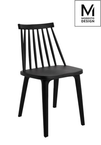 MODESTO RIBS BLACK tuoli musta - polypropeeni