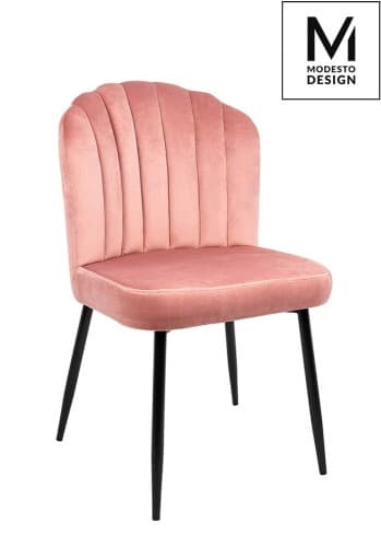 MODESTO pinkki RANGO tuoli - samettia, metallia