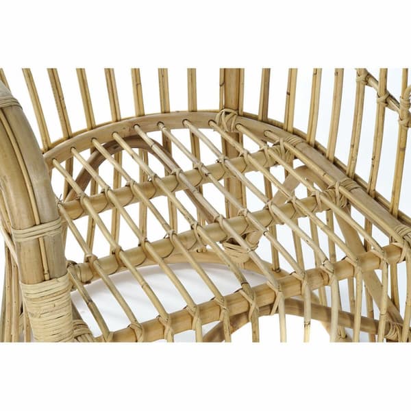 Fåtölj DKD Home Decor Ljusbrun Rattan (62 x 72 x 83 cm)
