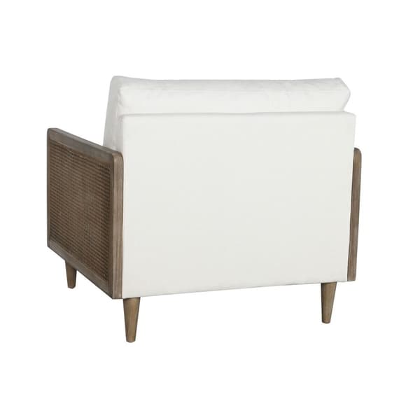 Lænestol Home ESPRIT Hvid Natur 93 x 86 x 88 cm