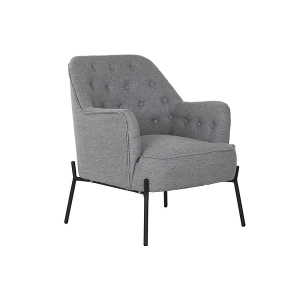 Lænestol DKD Home Decor Grå Metal 65 x 73 x 79,5 cm