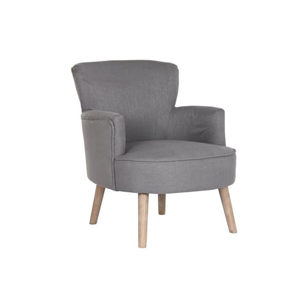 Lenestol DKD Home Decor Gran Polyester Mørke Grå (66 x 70 x 88 cm)