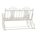 Miniatyrbilde 5 av 6: Gyngestol DKD Home Decor Metall Aluminium Hvit (118 x 90 x 92 cm)