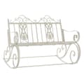 Miniatyrbilde 1 av 6: Gyngestol DKD Home Decor Metall Aluminium Hvit (118 x 90 x 92 cm)