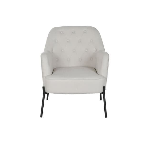 Lenestol DKD Home Decor Svart Beige Metall 65 x 73 x 79,5 cm