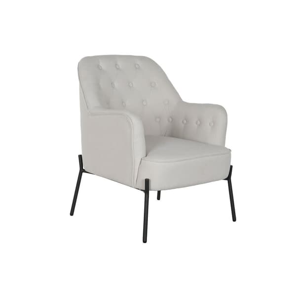 Lenestol DKD Home Decor Svart Beige Metall 65 x 73 x 79,5 cm