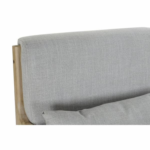 Nojatuoli DKD Home Decor Harmaa Polyesteri Pellava Kumipuu (65 x 83 x 74 cm)