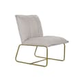 Pikkukuva 1 / 6: Nojatuoli DKD Home Decor Beige Kullattu Metalli Polyesteri (66 x 71 x 77 cm)