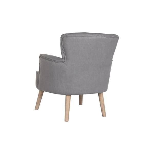 Nojatuoli DKD Home Decor Kuusi Polyesteri Tumman harmaa (66 x 70 x 88 cm)