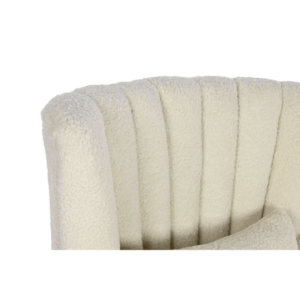 Nojatuoli Home ESPRIT Valkoinen Luonnollinen Kumipuu 73 X 65 X 87 cm