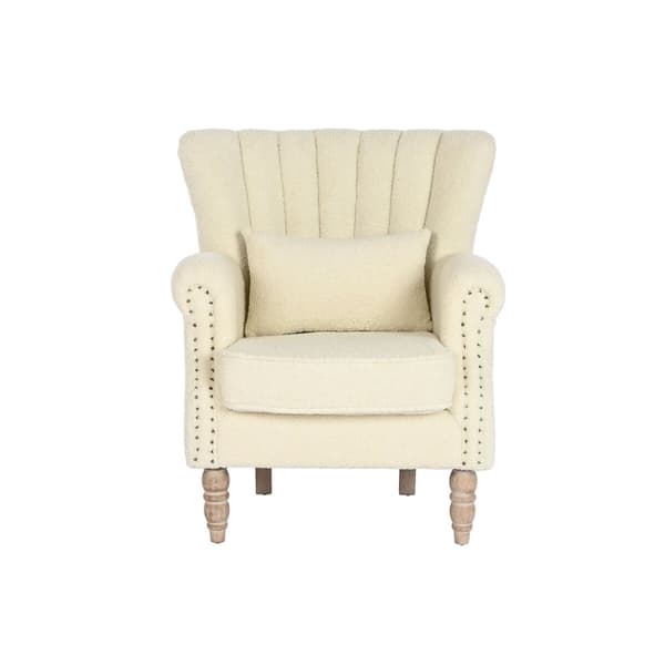 Nojatuoli Home ESPRIT Valkoinen Luonnollinen Kumipuu 73 X 65 X 87 cm