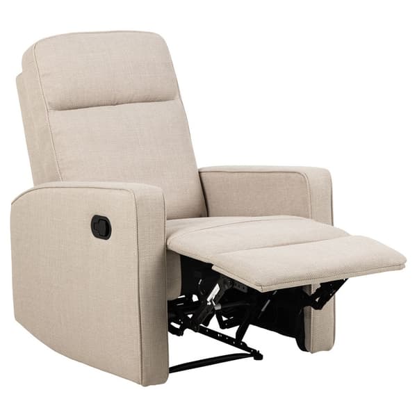Asila fåtölj recliner med fotstöd beige.