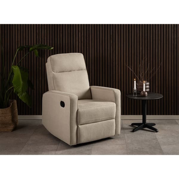 Asila lenestol recliner med fotstøtte beige.