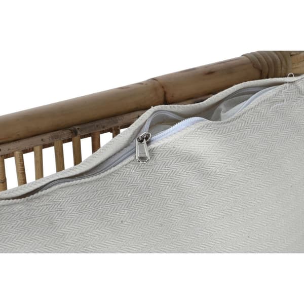 Lenestol Home ESPRIT Hvit Naturell 72 x 77 x 80 cm