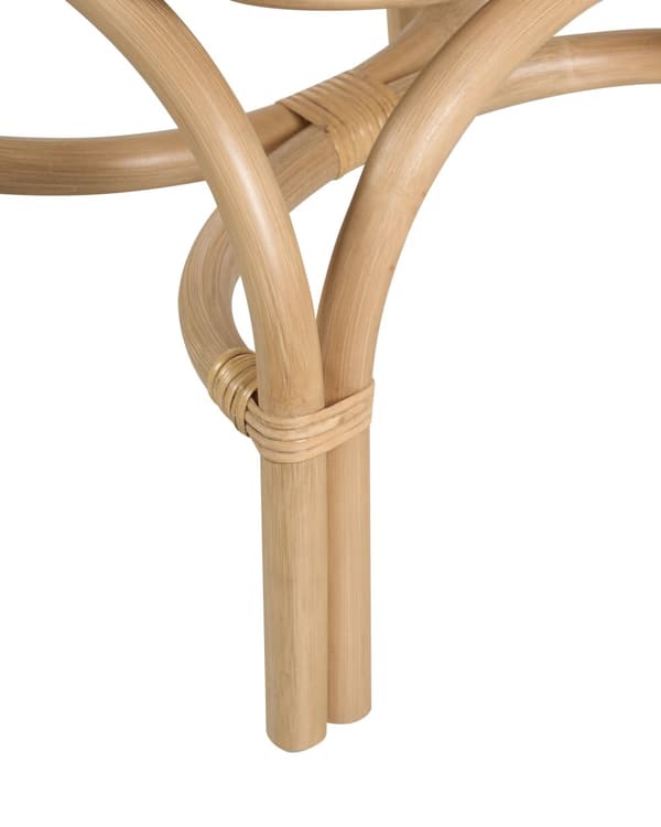 Børnestol Lys Rattan Stol til Børn med Flet Design Moderne Rattanstol til Børneværelse
