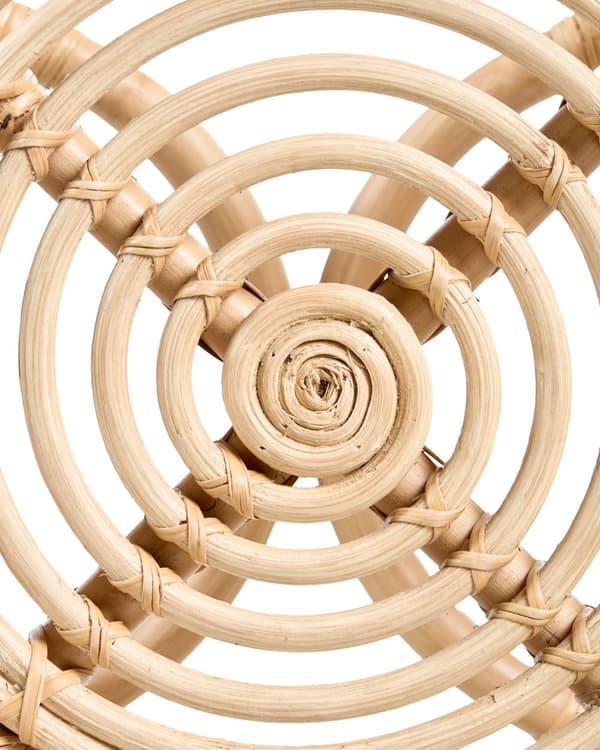 Børnestol Lys Rattan Stol til Børn med Flet Design Moderne Rattanstol til Børneværelse