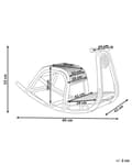 Miniatyrbillede 3 af 9: Børne Gyngestol Lysegrøn Rattan Stol til Børn med Flet Snegl Design Moderne Rattanstol til Børneværelse Gyngehest med Ryglæn
