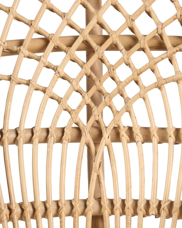 Børnestol Lys Rattan Stol til Børn med Påfugle Design Moderne Børnelænestol til Børneværelse