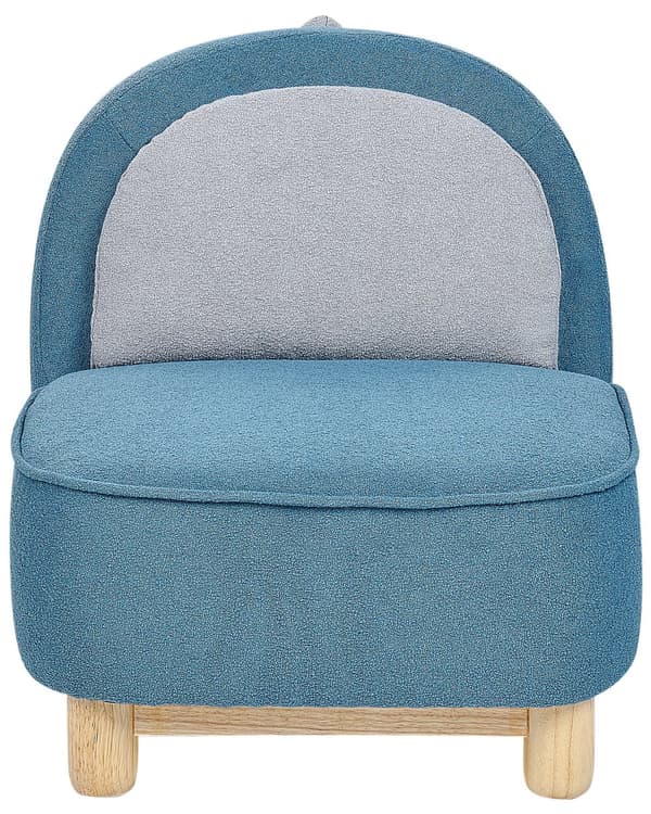 Djurstol Blå Polyesterklädsel Utan Armstöd Barnmöbel Stol för barn Modern Design Triceratops Barnrum Vardagsrum Sovrum
