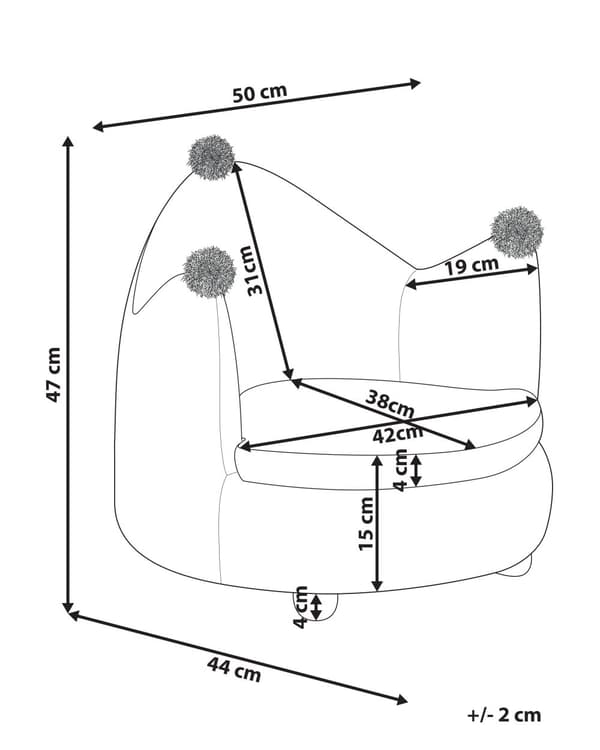 Fåtölj Rosa Sammetsklädsel med Armstöd Barnrumsmöbler Stol för Barn Modern Design Kronform Barnrum Barnkammare Lekrum