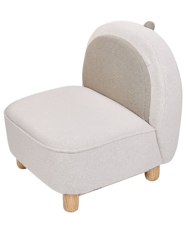 Djurstol Beige Polyesterklädsel Utan Armstöd Barnmöbel Stol för barn Modern Design Triceratops Barnrum Vardagsrum Sovrum