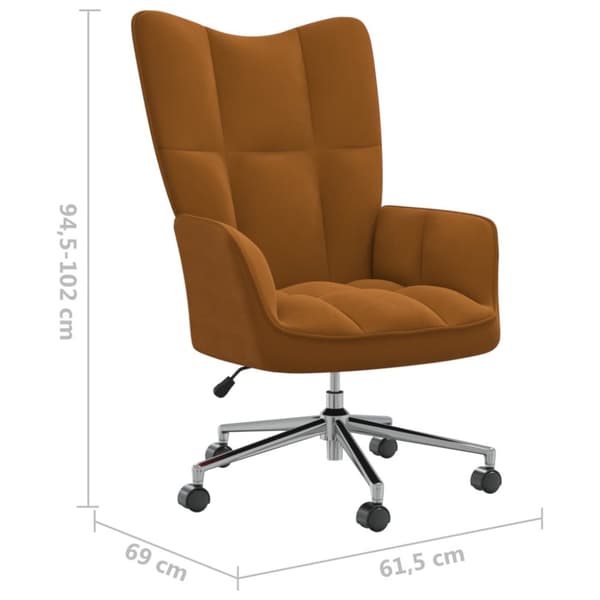 Vilstol brun sammet