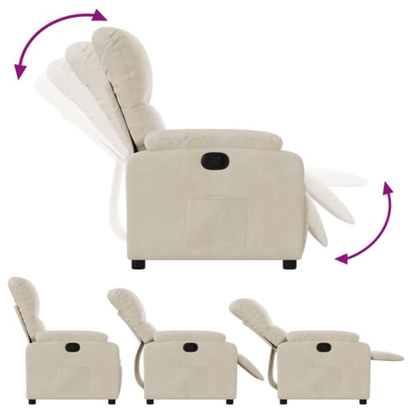 lænestol mikrofiberstof beige