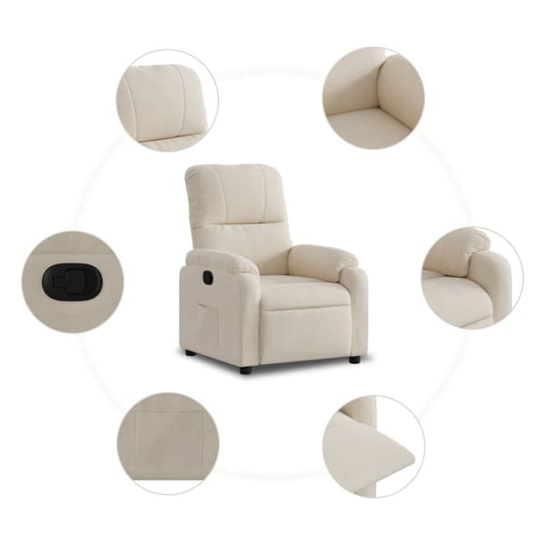 lænestol mikrofiberstof beige
