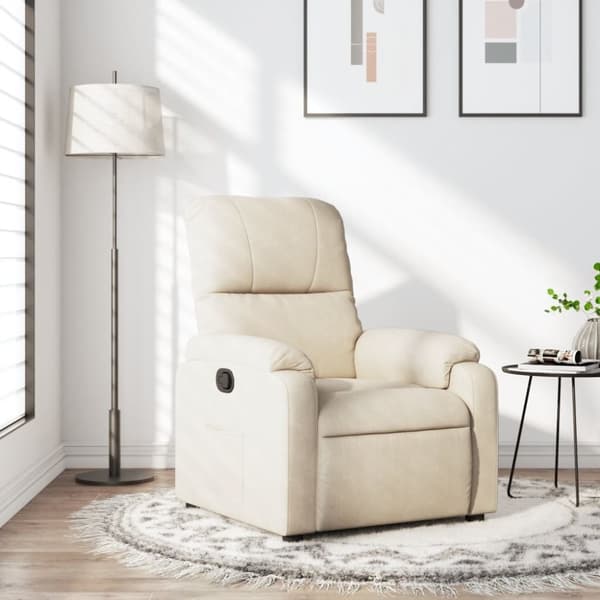 lænestol mikrofiberstof beige