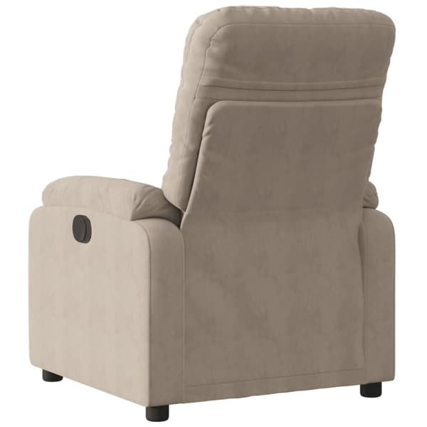Reclinerfåtölj taupe mikrofibertyg
