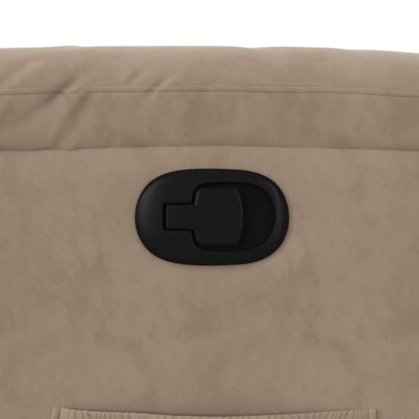 Reclinerfåtölj taupe mikrofibertyg