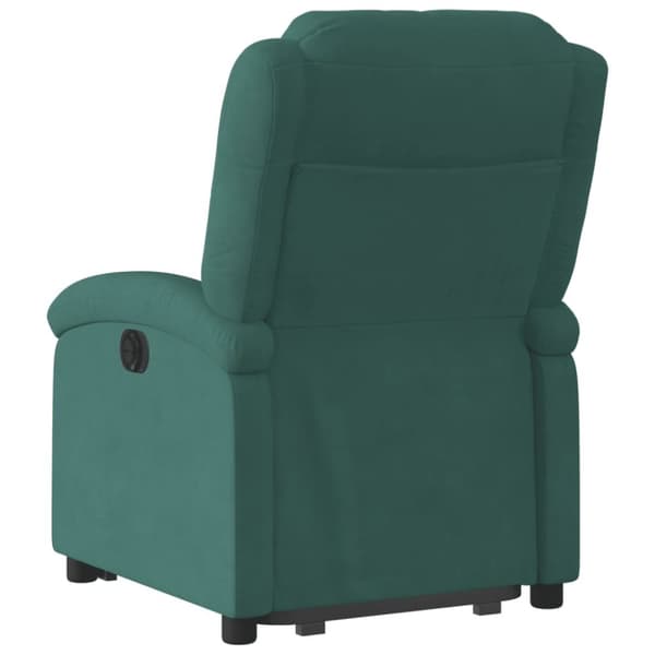 løftestol velour mørkegrøn