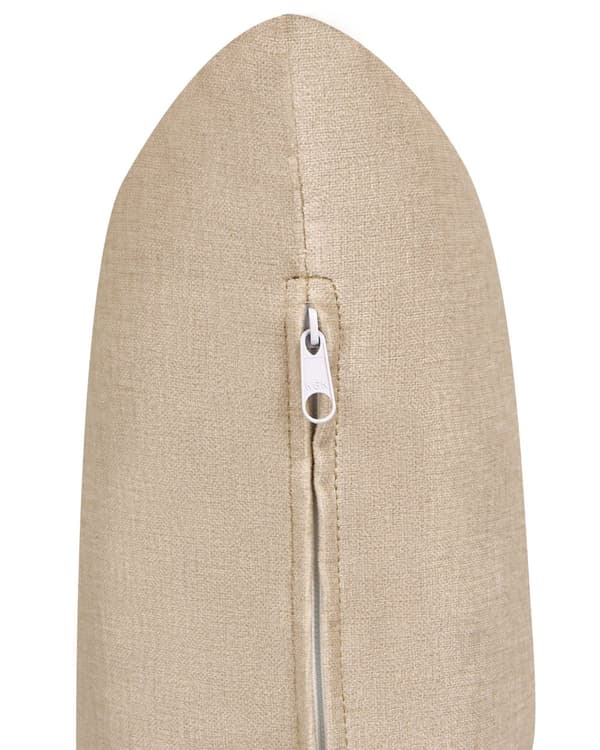 Lenestol Beige Polyester Stoff Polstring Minimalistisk Japandi-stil