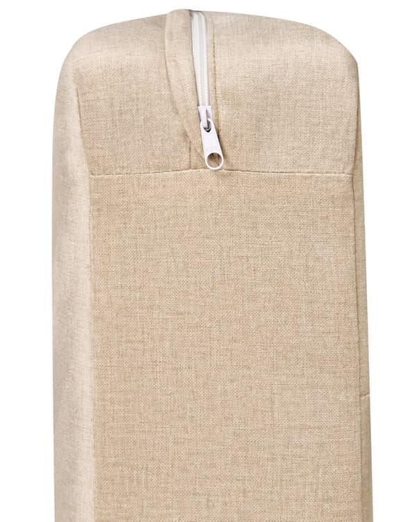 Lenestol Beige Polyester Stoff Polstring Minimalistisk Japandi-stil