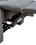 Miniatyrbillede 10 af 11: Hvilestol Mørkegrå Tykt Polstret Polyester 101 x 74 x 75 Tv stol Push-Back sovefunktion Manuelt Justerbar Ryg og Fodstøtte Stue Indretning