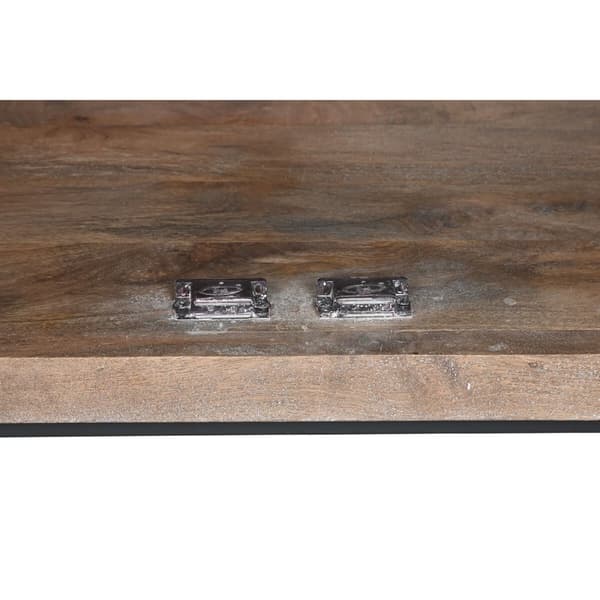 Skænk Home ESPRIT Brun Sort Sølvfarvet 80 x 38 x 80 cm