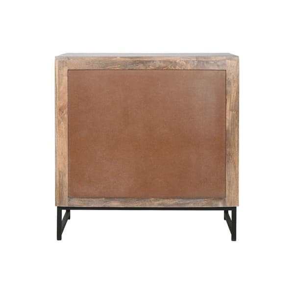 Skænk Home ESPRIT Brun Sort Sølvfarvet 80 x 38 x 80 cm